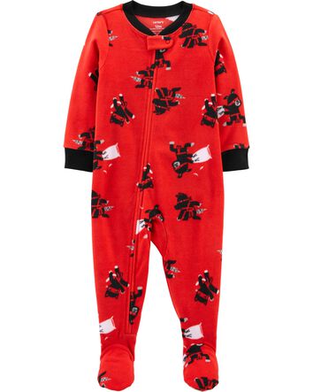 New Carter/'s 1-Piece Construction Poly Pajama PJs Sleeper Toddler Boy